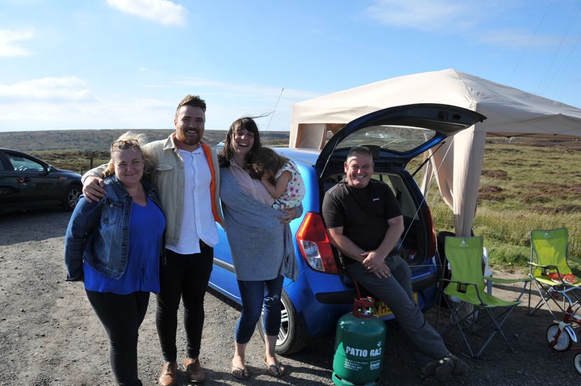 Image of Gary Wright on three wheels