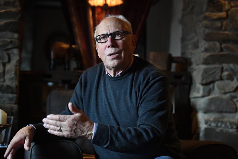 Image of Barry Hoban at home. 2017