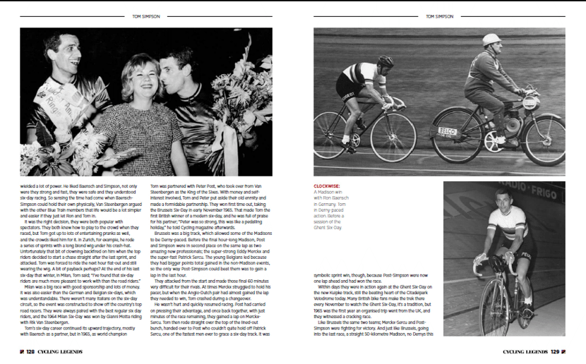 Image of pages 114 115 Cycling Legends 01 Tom Simpson