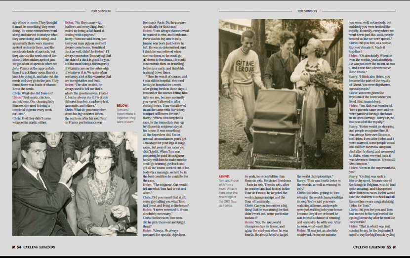 Image of pages 114 115 Cycling Legends 01 Tom Simpson