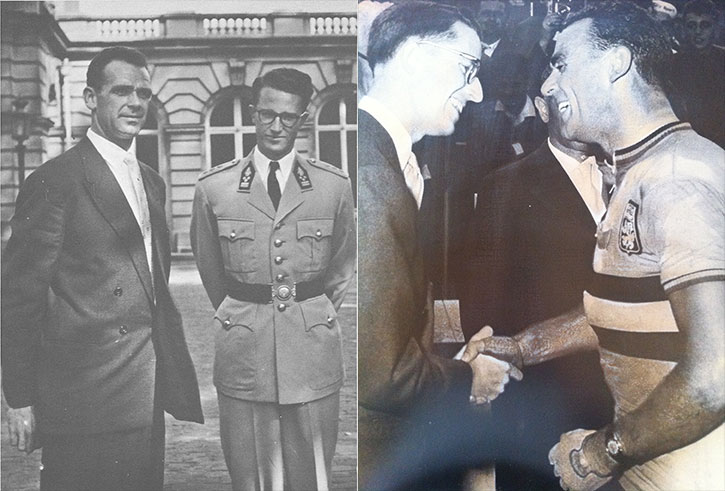 Two shots of Rik with Prince Albert of Belgium